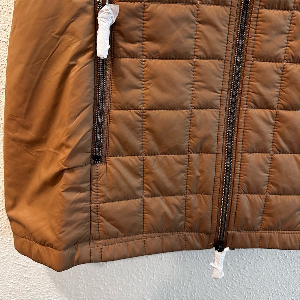 Anatomie Montreal Luxury High Collar Vest SZ M Camel Black - Picture 6 of 14